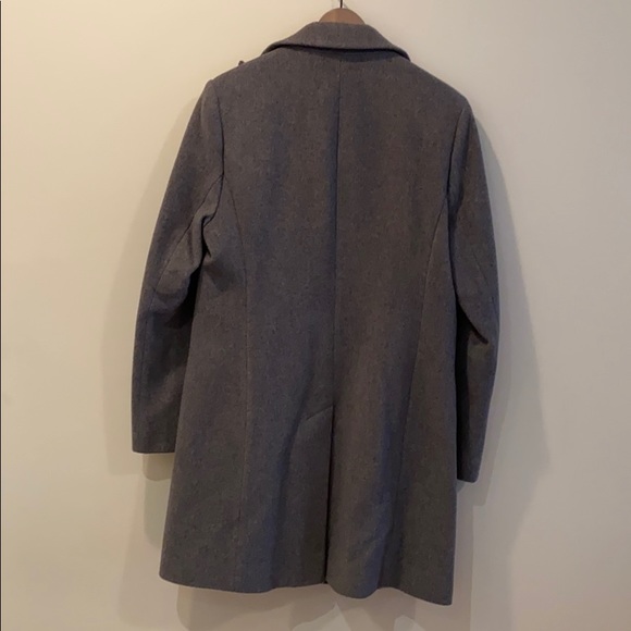 HiSO Canada Mens Grey Topcoat Italian Cashmere - Picture 5 of 5